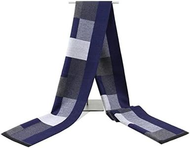 Rdylymx Men's Scarves Classic Arrival Winter Plaid Scarf Tassel Edge Soft Warm Scarf