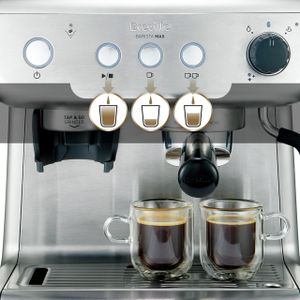 Breville Barista Max Espresso Machine – Integrated Grinder, Silver