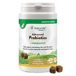 NaturVet Advanced Probiotics for Dogs – 70 Soft Chews – Supports Gut Health, Occasional Diarrhea, Digestive Health & Seasonal Allergies, Natural Ingredients – Vet-Approved