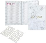 NMKL38 160 Nail Color Display Book Chart with 240 Nail Tips UV Gel Polish Color Card Board Salon Tools (A04)