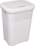 Seymour's Knit Look Laundry Hamper - White 50L (11005)