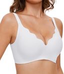 GXOULRRA Wavy Wireless V Neck Bras 