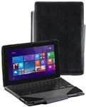 Navitech Black Faux Leather Folio Case Cover Sleeve Compatible with The Dell Venue Pro 10 2016