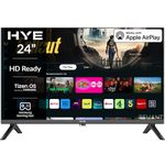 HYE TV - 12V Smart TV, 24" Screen Size, HD Ready Resolution, Apple AirPlay, Samsung Tizen OS & Gaming Hub, Versatile Connectivity, Black, Perfect For Campervans, Caravans, Motorhomes & Boats