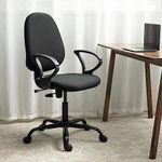 Wakefit Nylon Office Chair 1 Years Warranty Office Chairs For Work From Home, Study Chair, Computer Chair, Medium Back Chair, Adjustable Height, Single Lock : Twister (Black) Diy