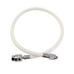 XS Scuba Miflex Dual Swivel Regulator Hose (White)
