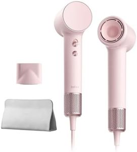 Laifen Mini Sèche-cheveux 200M d'Ions Négatifs Moteur Brushless 110K tr/min Séchage Rapide Contrôle Intelligent de Température Mode Enfant Buse Magnétique Bruit Réduit Léger 299g Maison Voyage (Rose)