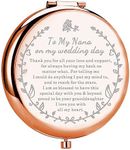 UJIMS to My Nanny On My Wedding Day Gift Nana of The Bride Makeup Mirror from Granddaughter Wedding Day Gifts (Nanny On My Wedding)