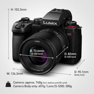 Panasonic LUMIX S5II Mirrorless Camera Kit with 50mm F1.8 Lens