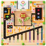 wuzhenguangyuanchu Magnetic Colour and Number Maze, Montessori Toys for 3 4 5 Year Old Kids, Color Sorting Toy for Toddlers, Preschool Learning Number Counting Maze, Fine Motor Skills Toys