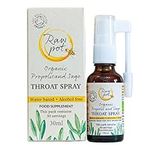 RAW POT - Organic Propolis and SAGE Throat Spray | Alcohol-Free 100% Pure Raw Bee Propolis Extract & Sage | Relief Sore Throat Spray & Soothes Pain, Immunity Support | Kids & Adults (30ml)