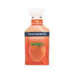 Transcend Foods Strawberry Gel (1.1 oz, Pack of 10) Fast-Acting Carb Gel Strawberry Flavor – Caffeine Free, Gluten Free