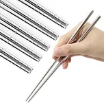 Stainless Steel Chopsticks 5 Pairs 