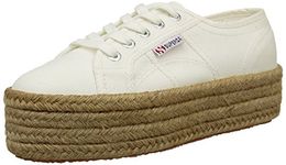 Superga Women's Espadrille Shoes Trainers, White, 7.5 Women/6 Men