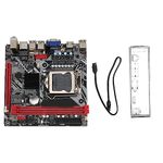 B75 MS LGA 1155 Computer Motherboard, 2 DDR3 16GB ITX PC Gaming Motherboard, PCI E 16X NVME M.2 M.2 USB3.0 SATA3.0 VGA HDMI Interfaces, 100 Megabit Network Card