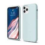 elago Liquid Silicone Case Compatible With iPhone 11 Pro Case (5.8 inches), Silicone Mobile Phone Case, All-Round Protection: 3-layer Protective Case, Baby Mint