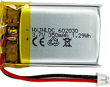 DC 3.7V 350mAh 602030 Lithium Battery for VXI BlueParrott B350-XT B450-XT B550-XT B350XT B450XT B550XT Bluetooth Headset,Compatible with Vantrue Dash cam