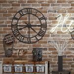Okydoky 3D Vintage Textured Brown Brick Wallpaper Living room Bedroom Kitchen Background, 20.8 x 396 inch, No.CA57103