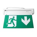 Exit Sign, LED Battery Powered Emergency Exit Sign for AC85 to 265V