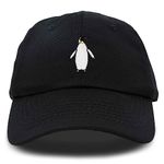 DALIX Penguin Hat Dad Baseball Cap Great Auk - Black - Adjustable