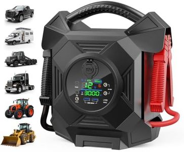 Truck Jump Starter Heavy Duty,CAT797 30000A 12V/24V Battery Jumper Starter Portable,-40F° Start Battery Booster Pack,for Semi Truck,Gasoline/99L and Diesel Engines Up to 50L,Class 8