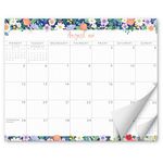 S&O Floral Magnetic Fridge Calendar from July 2024-December 2025 - Tear-Off Refrigerator Calendar to Track Events & Appointments - 18 Month Magnetic Calendar for Fridge for Easy Planning - 8"x10" in.