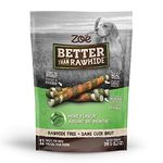 Zoe Better Than Rawhide Twists for Dogs, Mint Flavor, 12 Pack (5.2 oz)