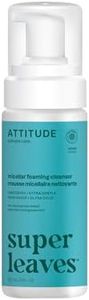 ATTITUDE Micellar Foaming Facial Cleanser, EWG Verified, Dermatologically Tested, Plant and Mineral-Based, Vegan, Unscented, 150 mL