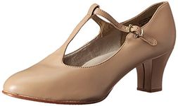 Capezio Jr. Footlight T-Strap Caramel Dance Shoe - 7 M US