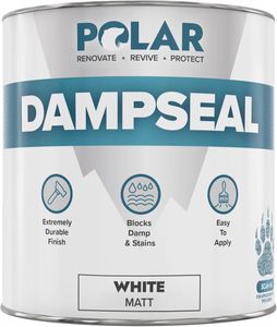 Polar Damp Seal Paint 500ml White – Mould Resistant Primer & Topcoat, Matt Finish