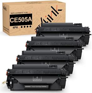 v4ink 4PK Compatible Toner Cartridge Replacement for HP 05A CE505A Toner Cartridge Black Ink for HP P2035 P2035n P2030 P2055 P2055d P2055dn Pro 400 M401n M401dne M401dw M425dn M425dw Printer