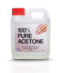 Pure Acetone - Acrylic Nail Remover Nail Polish Remover 1L Jerry RED Trade Chem