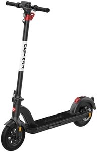 Gotrax G4 Electric Scooter, 10" Pneumatic Tires, Max 25 Mile Range and 20Mph Power by 500W Motor, Double Anti-theft Lock, Bright Headlight and Taillight, 500W Foldable E Scooter for Adult