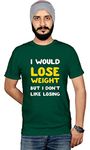 Workshop Graphic Printed T-Shirt for Men & Women | Funny Quote T-Shirt | Weight Lose T-Shirt | Sarcasam T-Shirts | Half Sleeve | Round Neck T Shirt | 100% Cotton T-Shirt Cool Tee Shirts Green