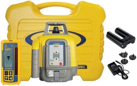 Spectra Precision LL1505C Rotary Laser Kit with HL450 Receiver, GR152 Rod, Tripod, NiMH Battery & Accessories — IP66 Rugged Accuracy - Premium - Small Case