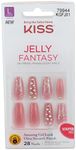 Kiss Jelly Fantasy 28 Count Rosey Long Length (Pack of 2)