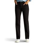 Lee Women's Missy Classic Fit Monroe Straight-Leg Jean, Black, 8