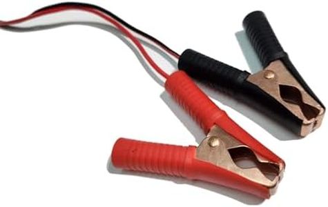 Alligator Clip to SAE Connector Cable, 14 Inch 18V Alligator Crocodile Clip Clamp to SAE 2 Pin Quick Disconnect Adapter Connector Charging Cord