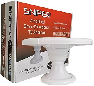 Sniper Automotive SN-335 DVB-T Digital TV Aerial for Caravan and Boats,White