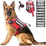 Service Dog Harness and Leash Set, 