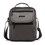 Zuphrie Nylon Man Bag Men's Shoulder Bags with Handle - Muliti Pockets Crossbody Bag - Waterproof Messenger Bag for Travel Work, Khaki