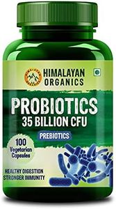 HIMALAYAN ORGANICS Probiotics 35 Billion CFU Supplement | Better Nutrient Absorption | Healthy Digestion, Stronger Immunity & Overall Wellness -Pack of 100 Veg Capsules