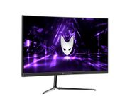 Oversteel - KRYPTO Gaming Monitor QLED 27'' QHD (2560x1440), VA Panel, 16:9, Curved R1500, 1ms, 144 Hz, 2x HDMI, Display Port, UK Plug, Black