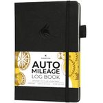 Clever Fox Auto Mileage Log Book – Vehicle Logbook with Mileage, Expense, Gas Consumption & Lubrication Trackers – Driving Logger for Car Records – A5 Size, 1,674 Mileage Entries (Black)