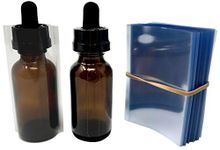 Clear Perforated Shrink Sleeve for 1 Ounce (30 mL) Dropper Bottles (250 Pack)