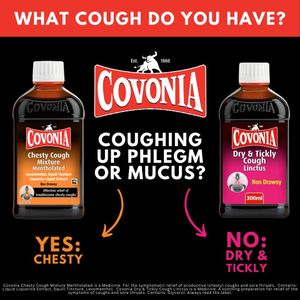 Covonia Dry & Tickly Cough Syrup, Non-Drowsy, 300ml – Sore Throat Relief