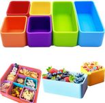 IELEK Silicone Bento Lunch Box Dividers Reusable Bento Box Containers Bundle Accessories- Non-Toxic, BPA Free, Dishwasher Safe