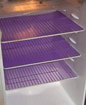 Kuber Industries PVC 6 Piece Refrigerator Rectangular Drawer Mat Set - (VART1323, Blue)