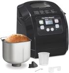 Hamilton Beach Bread Maker Machine, Digital, Programmable, 12 Settings + Gluten Free, Dishwasher Safe Pan + Kneading Paddle, 2 lb Capacity, Black (29982)