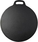 Victoria 12-Inch Cast-Iron Tawa Dosa Pan, Pizza Pan with a Loop Handle, Crepe Pan Preseasoned with Flaxseed Oil, Made in Colombia